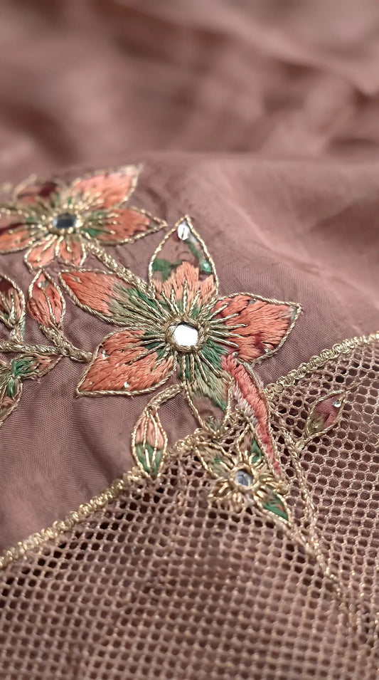 Dusty Rose Floral Designer Suit
