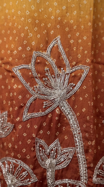 Premium Designer Mustard Ombre Pakistani Suit