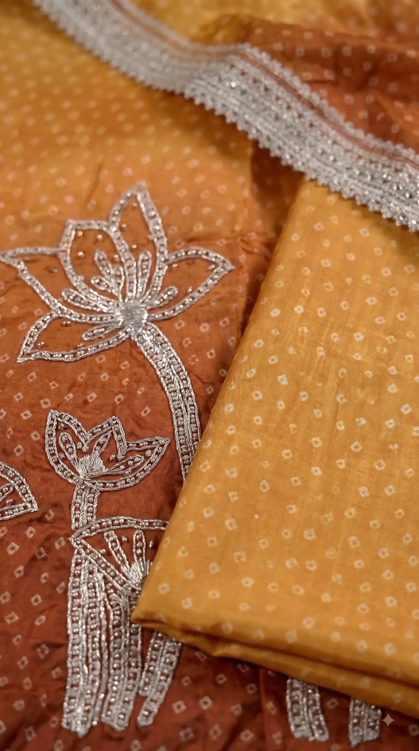 Premium Designer Mustard Ombre Pakistani Suit