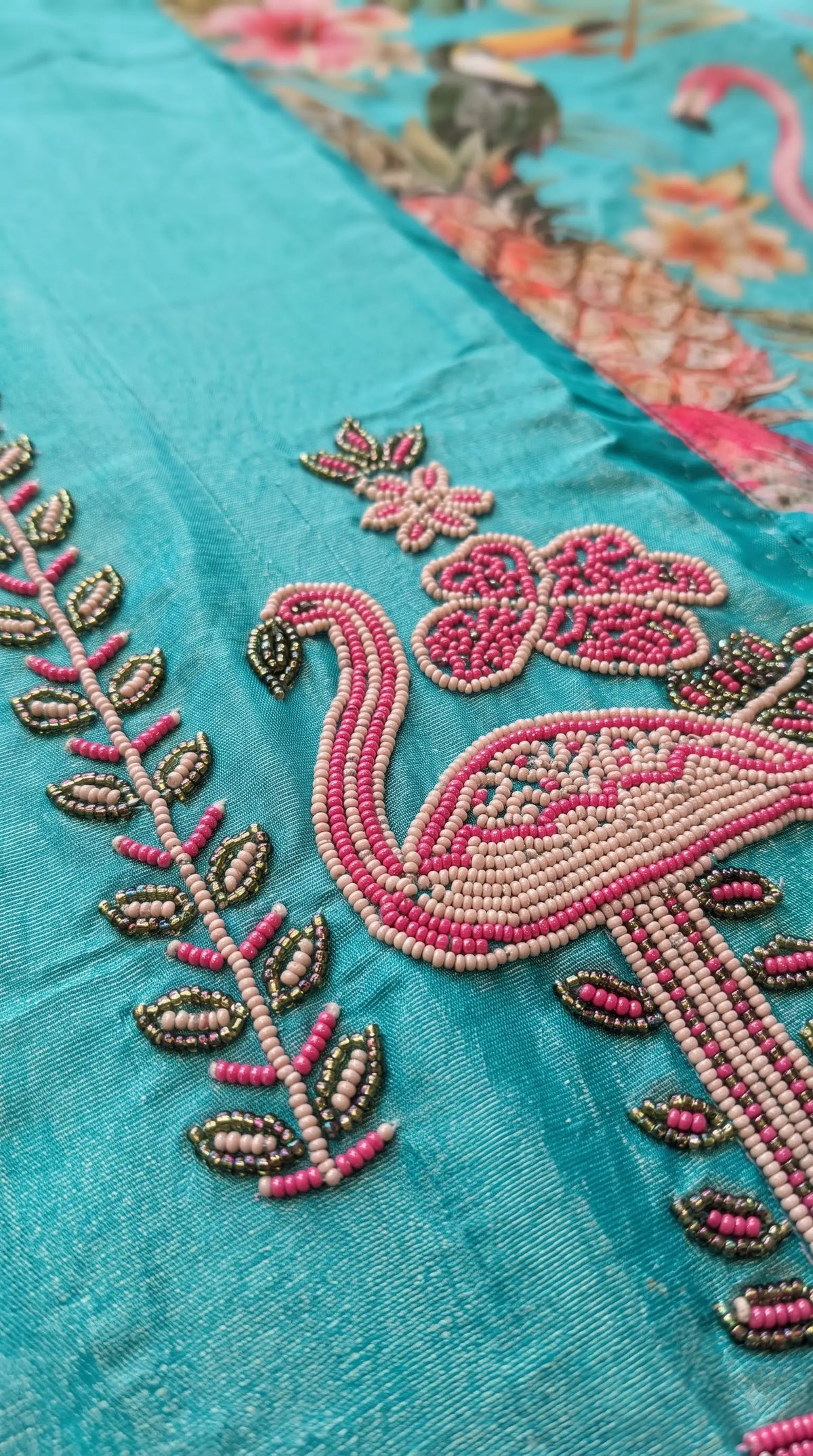 Premium Designer Aqua Turquoise Suit in Soft Shimmer Fabric
