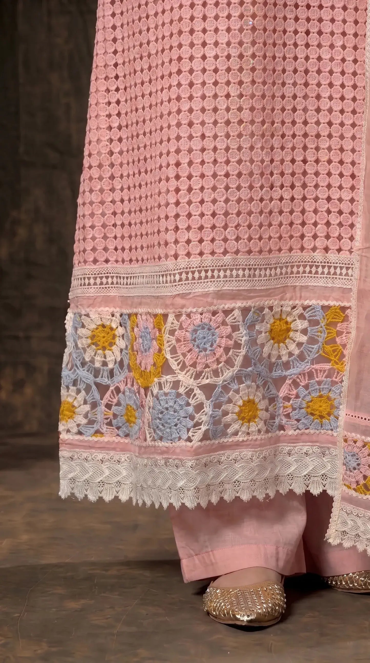Blush Pink Super Soft Fabric Designer Suit