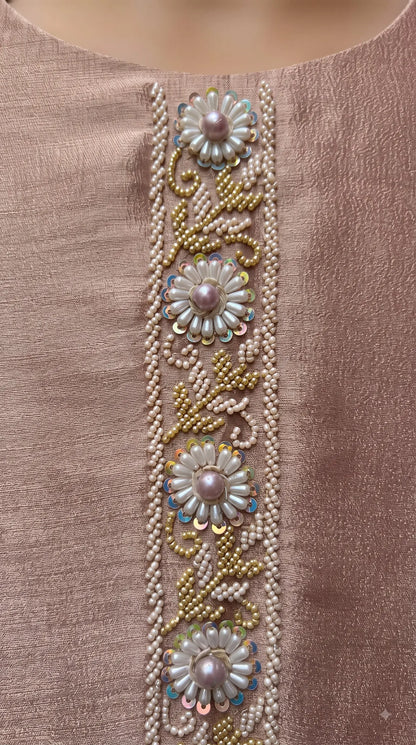 Premium Designer Blush Red Pakistani Suit in Very Soft Tissue Fabric with Elegant Floral Work